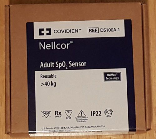 Nellcor DS100A-1 Adult SPO2 Finger Sensor by Covidien–Genuine New in Sealed Box