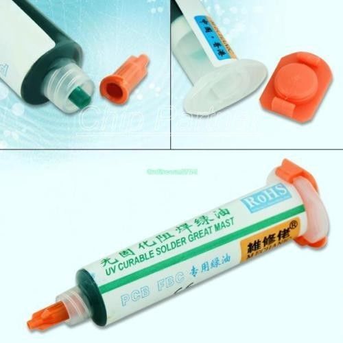 UV Curable Solder Mask PCB Repairing Fixing Anti Corrosion Green Paint