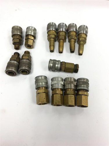 Foster 13pc pneumatic air tool quick change 1/4&#034; plug fitting mixed lot for sale