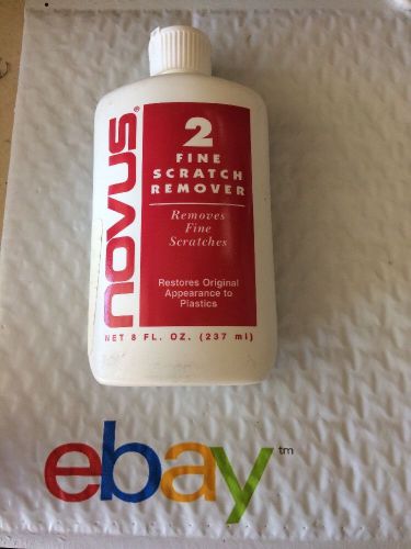 Novus 2 plastic fine scratch remover, 8 oz., new, free shipping for sale