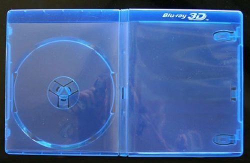 Ten (10) New 12mm Blu-ray 3D Single Case with Blu-ray 3D Logo