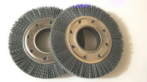 Osborn 22287 Wide Face Abrasive Nylon Wheel Brush, Silicon Carbide Bristle, 6000