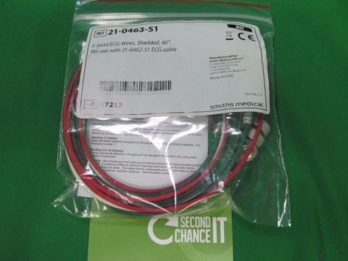 Smiths Medical ECG 5-Lead Shielded Wires 21-0463-51 NEW IN PACKAGE