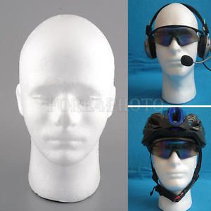Male mannequin styrofoam foam manikin head model wig glasses hat display stand for sale
