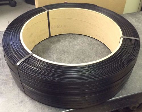 Polypropylene strapping - black .031 x 1/2&#034; x 7,200&#039; x 600# for sale