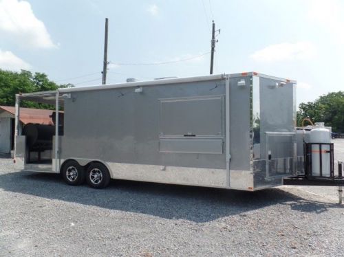 Concession Trailer 8.5&#039; X 24&#039; Silver Frost BBQ Event Catering