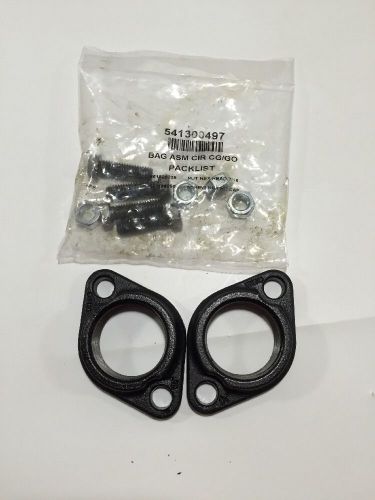 SET OF TWO TACO  1 1/2&#034; CIRCULATOR PUMP FLANGES WITH NUTS AND BOLTS