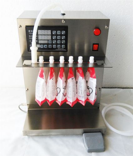 Electric Suction nozzle Liquid filling machine for milk beverage juice 5L 50W YN