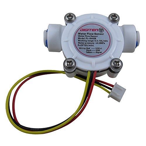 Digiten 1/4 quick connect 0.3-10l/min water hall effect flow sensor meter for sale