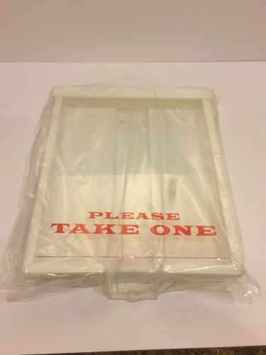 New! &#034;Please Take One&#034; Real Estate Brochure Box - Holds 75 8.5&#034; x 11&#034; Flyers