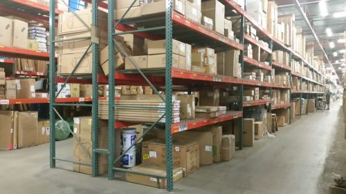 Pallet Rack 60&#034; x 144&#034; Interlake Teardrop Warehouse Racking Upright Shelving