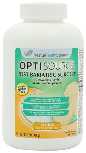 Optisource Post Bariatric Vitamin Supplement 11.8 Ounce 120 Chewable Tablets