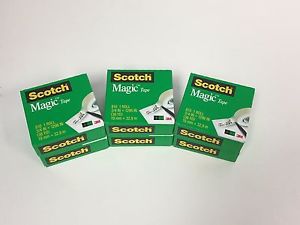 Scotch Magic Tape, 3/4 x 1296 Inches, Boxed, 6 Rolls  #810