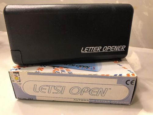Automatic Handheld Electronic Battery Operated Black Desktop Letter Opener New