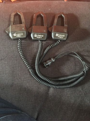 Tif phase 1 2 &amp; 3 clamp on test leads (3 clamps) 8m pole connector 1:1/60hz for sale
