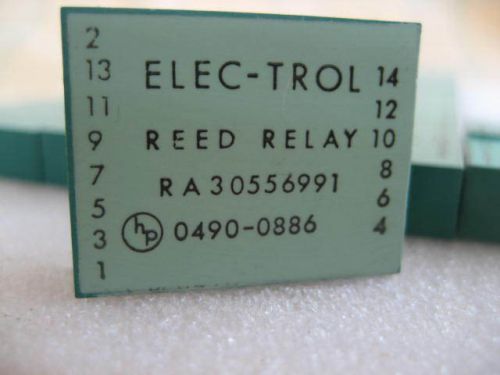 Vintage Lot new ELEC-TROL Reed Relay hp 0490-0886