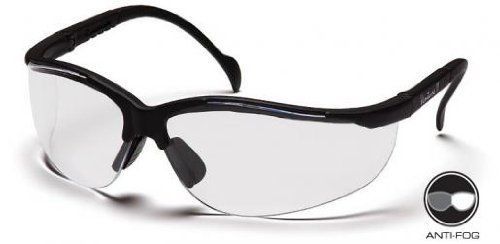 Pyramex SB1810S Venture ll Safety Glasses Black with Clear Lens 12/BX by Pyramex