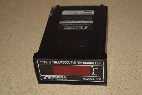 ^^ omega model 650 type s thermocouple thermometer panel meter (z9) for sale