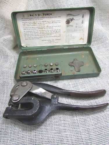 Vintage original whitney metal tool no. 5 jr. punch for sale