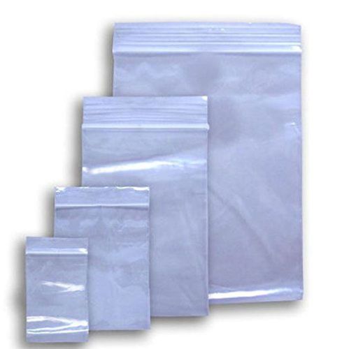 100 ziplock 10x12 large reclosable clear plastic poly bags 2mil 10&#034;x12&#034; zip lock for sale