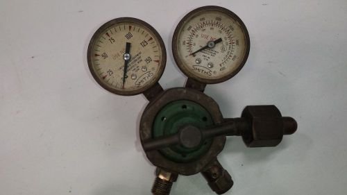 Vintage smiths gas oxygen regulator gauges old collector steam fitter. for sale