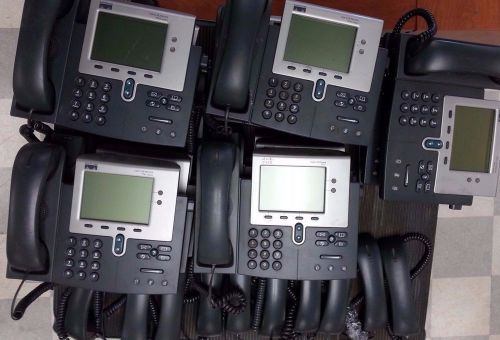 Lot of 15 Cisco IP Phone CP-7941G 7941 7900 seires VoIP with Handset / PH224DS