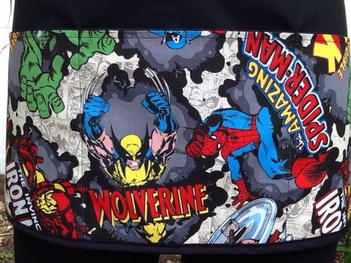 Black Superheroes  Server waitress waist apron pocket restaurant Classyaprons