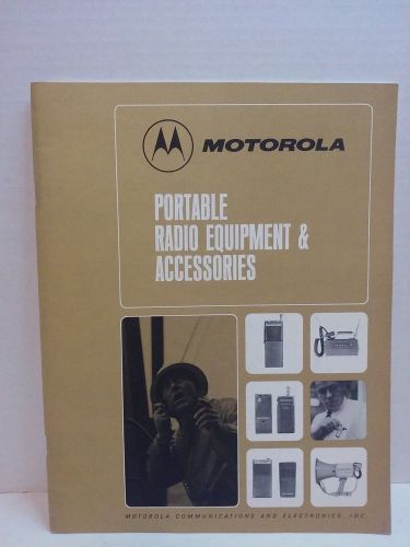 Motorola Vintage Portable Radio Accessories Catalog