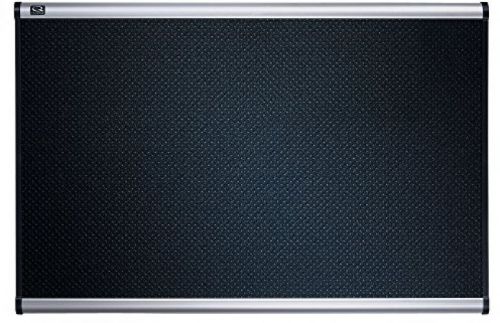 Quartet B347A Quartet Embossed Bulletin Board, Hi-Density Foam, 72x48, BLK, GY