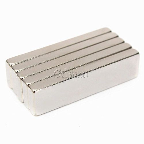 5PCS Big Strong Block Bar Fridge Magnets 40x10x4mm Rare Earth Neodymium N52