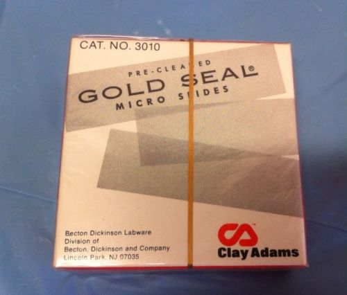 A Box of Precleaned Gold Seal RITE-ON Micro Slide, Cat-No 3010, 3x1&#034;,72/Box