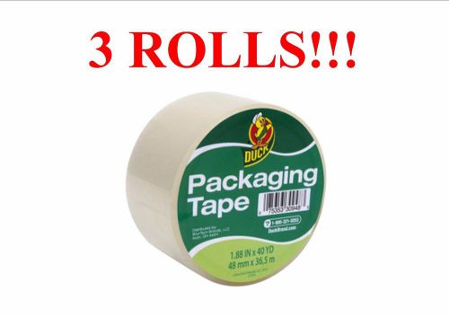 New 3X Rolls Lot Duck Tape Packing Shipping Clear 1.88 Inch 40 Yards Each STRONG