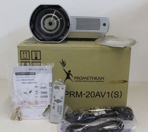 Bnib promethean prm-20av1 digital multimedia 2000lumen lcd vga projector for sale