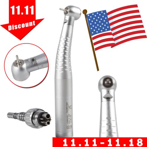 USA Large Torque Dental LED Fiber Optic Handpiece &amp; 6Holes Coupler 1Spray N-ESQ