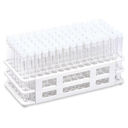 Kit, with white plastic well rack, 90 each 13x100mm plastic ps tubes and 13mm for sale