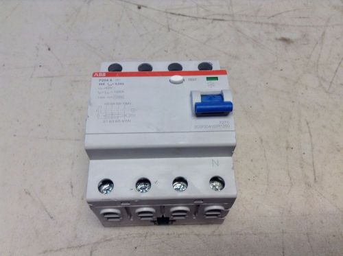 ABB 2CSF204101R1250 F271I F204 A 4 Pole 25 Amp Ground Fault Current Interrupt