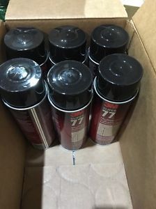 6 Cans !!!!!  3M Super 77 Adhesive, Spray, 16.75 Oz Cans