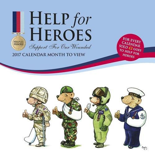 2017 WALL CALENDAR - HELP FOR HEROES - 30 by 30 cms
