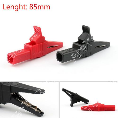 2pcs 32a 1000v copper alligator clip for 4mm banana multimeter pen hv test bs5. for sale