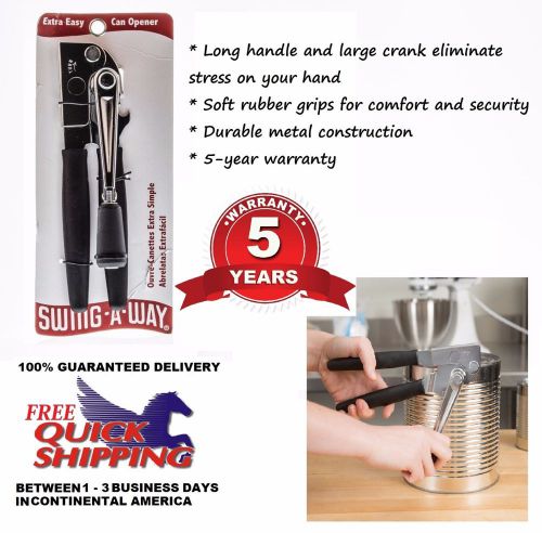Swing A Way Easy Crank Can Opener Large Commercial Ergonomic Durable Heavy Duty