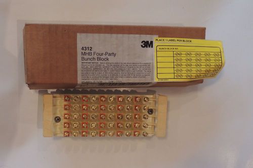 3M 4312 MHB Four Party Bunch Block Telephone Cross Connect Cable Splicing Box