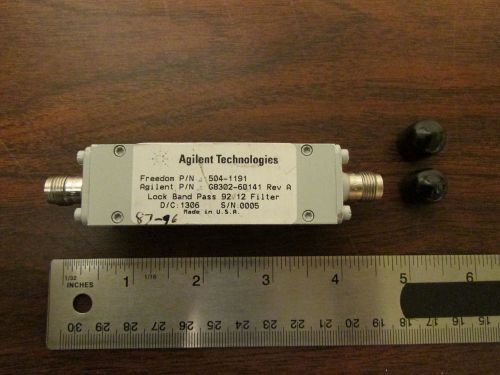 Agilent G8302-60141 Rev. A Lock Band Pass Filter TNC Connectors