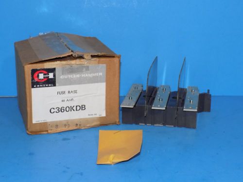 ***new!! cutler-hammer fuse base - 60 amp - 250 volt ( c360kdb ) for sale