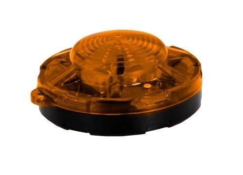 Sdl-35y Amber 3.50&#034; Round Led Emergency Flasher Light Inch Battery Operated Warn