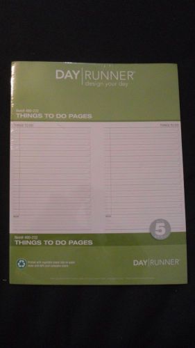 Day Runner Things To Do Pages 8.5&#034; x 11&#034; Size 5 Item # 490-232