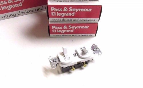 NEW .. Pass &amp; Seymour Legrand Toggle Switch 20A Model 670-W (Qty of 6) .. UV-42A