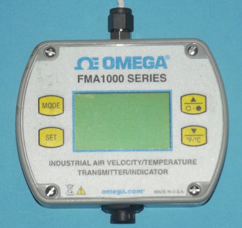 GENERAL PURPOSE OMEGA FMA1002R AIR VELOCITY TEMPERATURE TRANSMITTER  INDICATOR