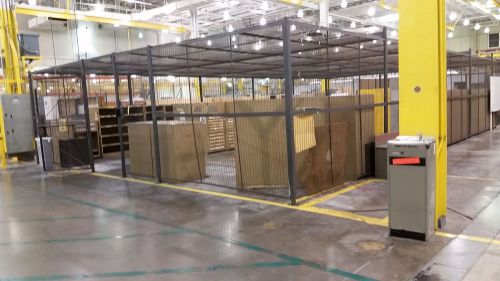 Wire mesh partitions - security cages for warehouse &amp; retail storage space for sale