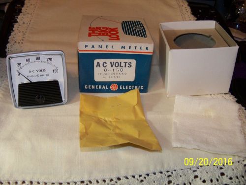 GE General Electric panel meter new in box vintage 0-150 A/C Volts AW-91
