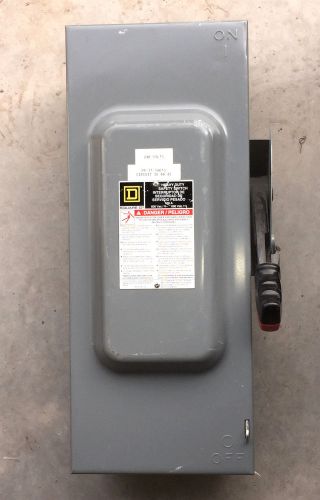 Square d hu363 600 volt not fusible safety switch for sale